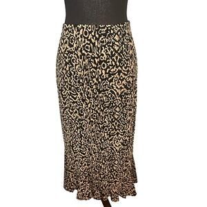 Mirasol Animal Print Midi Skirt Size S